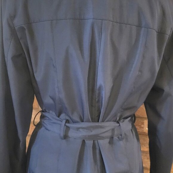 Women's Black Short Trench-Style Jacket - Size S - Picture 6 of 10